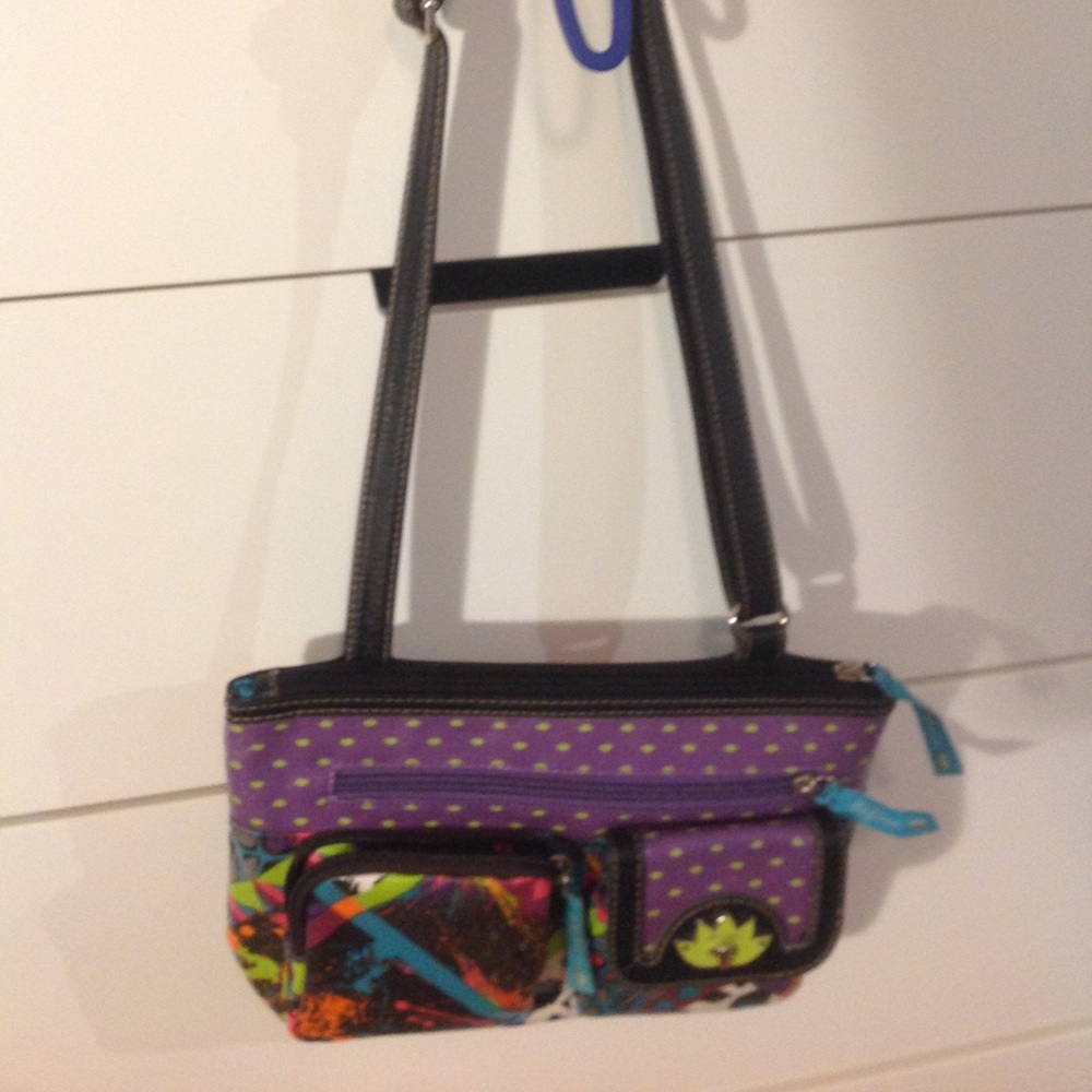 Lily Bloom purple animal kingdom crossbody